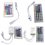 contrôleur lumière led rgb 24 touches 44 touches télécommande ir blanc noir moderne