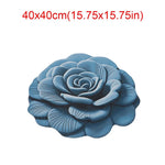 tapis fleur rose relief moderne polypropylène maison chambre rouges bleus verts violets noirs blancs