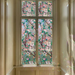 film décoratif fleurs multicolore protection uv isolation thermique autoadhésif maison artisanal explosion resistant