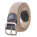 ceinture tissée élastique unisexe moderne beige noir rouge gris bleu olive
