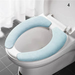 coussin toilette velours adhésif réutilisable lavable confortable jaune gris orange bleu rose violet