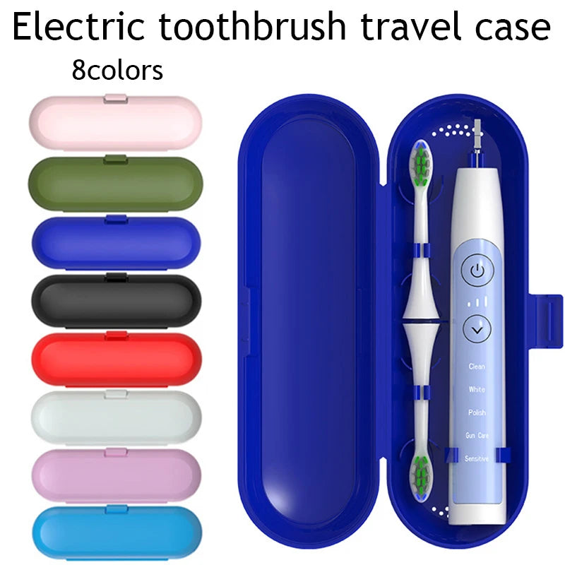 étui rangement brosse dents électrique couleur rouge bleu noir rose blanc vert clip moderne
