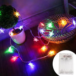 guirlande lumineuse led étoiles blanches décoration extérieur jardin mariage fête maison usb moderne blanc