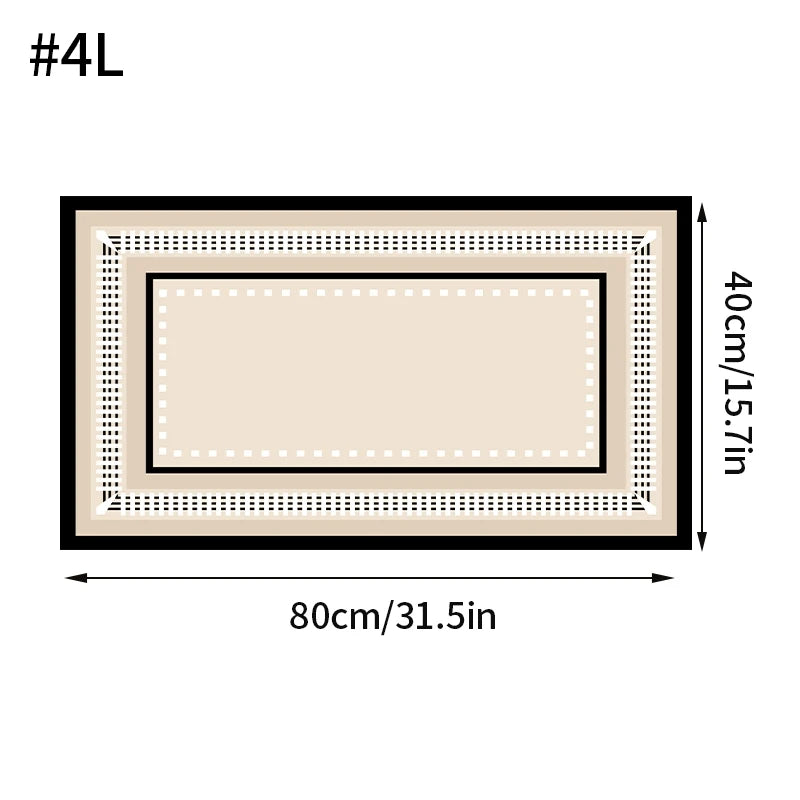 tapis bain anti dérapant absorbant moderne motif géométrique beige clair