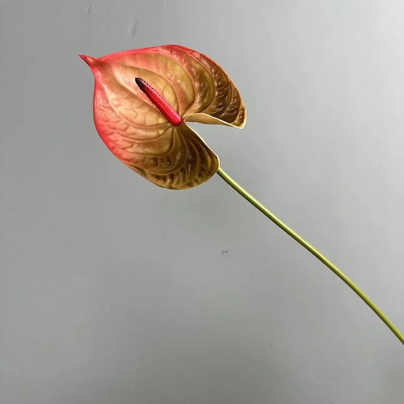 fleurs artificielles rouge vert blanc modernes intérieur décoration maison tringle fixée set pièces
