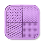 tapis léchage silicone antidérapant ventouse puissante motifs géométriques violet bleu orange gris moderne animal