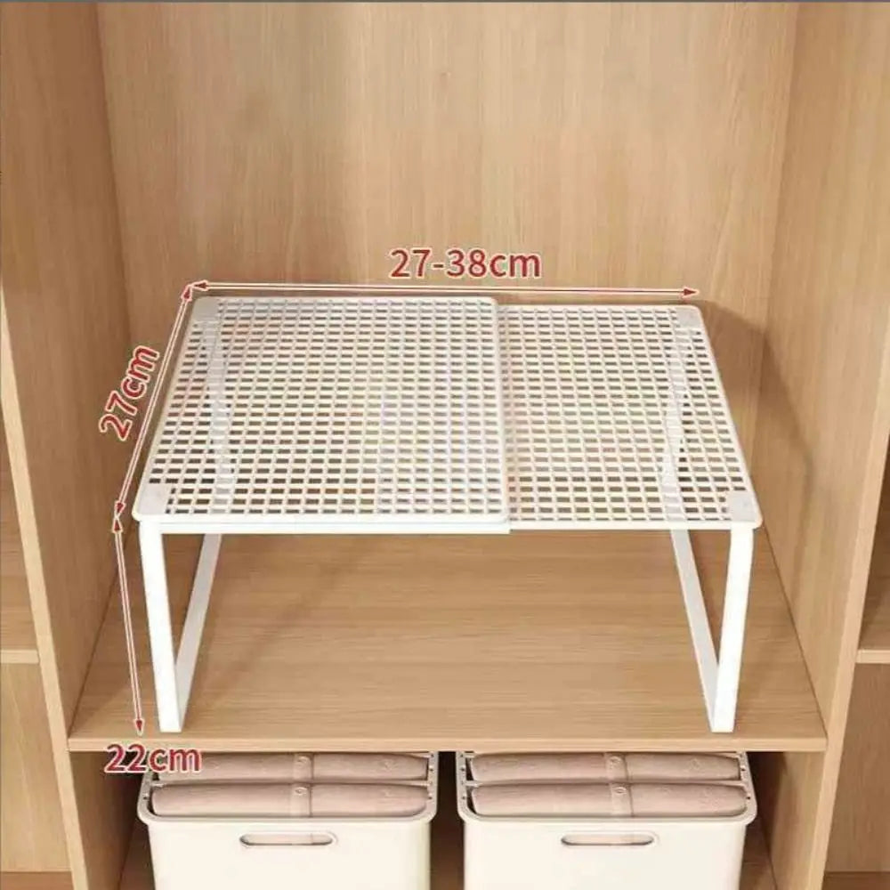 étagère rangement réglable métal noir blanc moderne vêtements salle bain chambre empilable ajustable