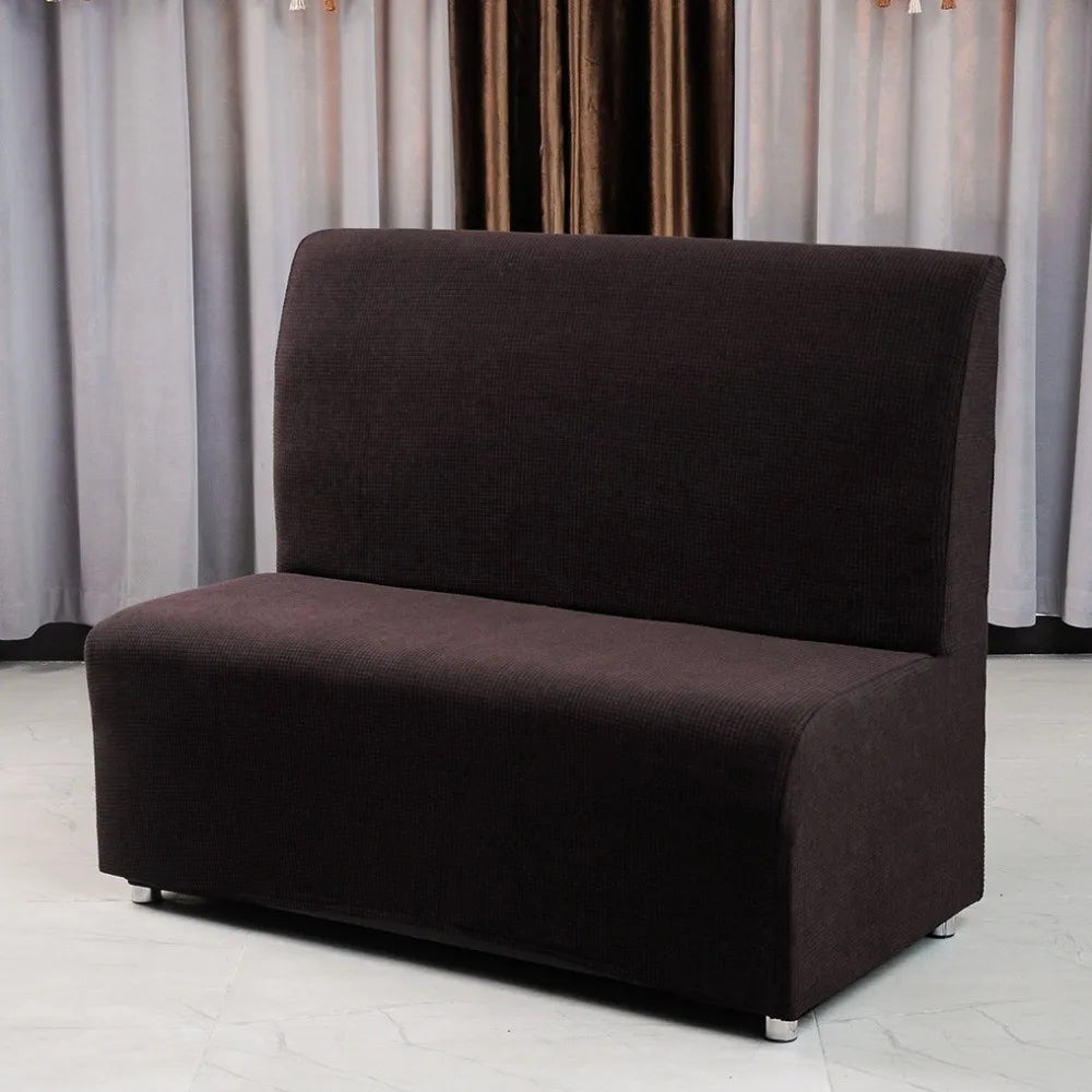 housse banc moderne tissu carreaux polyester lavable machine antidérapante bleu noir rouge