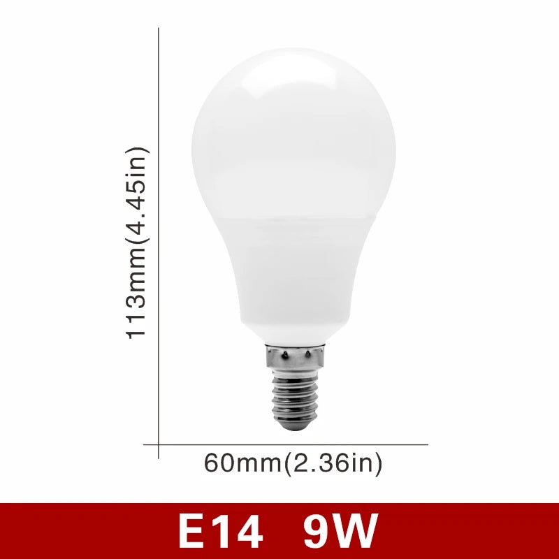 ampoules led e14 e27 blanc froid 5500k 7000k 3w 6w 9w 12w 15w 18w