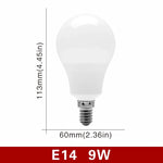 ampoules led e14 e27 blanc froid 5500k 7000k 3w 6w 9w 12w 15w 18w