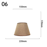 abat jour tissu lin opaque rustique bohème décoration intérieure lampe table moderne chambre