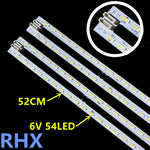 ruban led blanc 54 led 52cm moderne clips fixation 6v