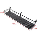 étagère murale noire moderne grille florale clips suspension plante pot assemblage économique