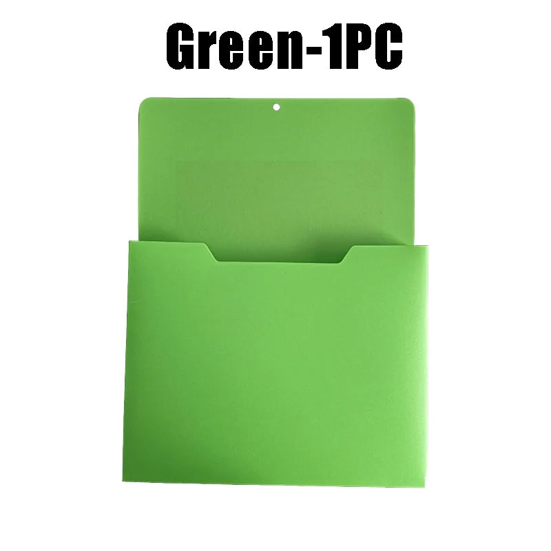 porte documents magnétiques orange bleu clair vert jaune modernes pratique sans perçage