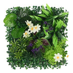panneau mural végétal artificiel feuilles diverses moderne intérieur branches naturel clips opaques