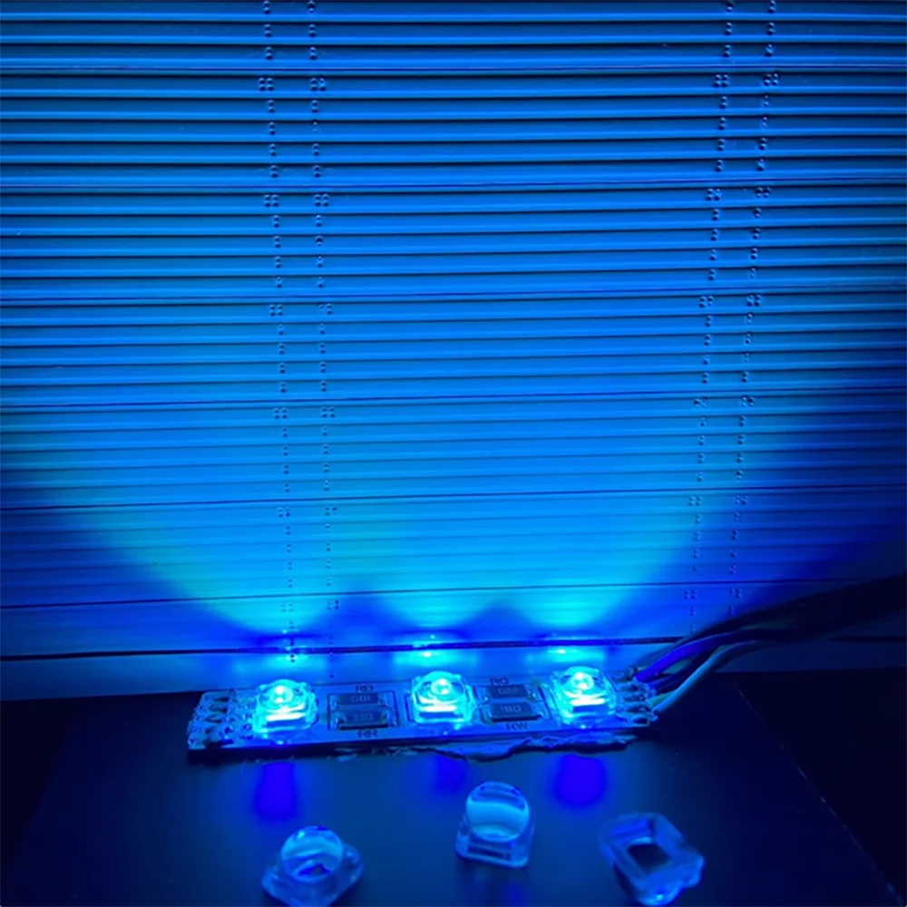 cache led transparent adhésif moderne 11x6.3mm légèrement opaque rond lisse bande led