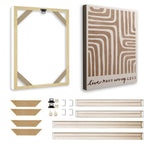 Cadre photo en bois moderne gris clair pour mur de cadres