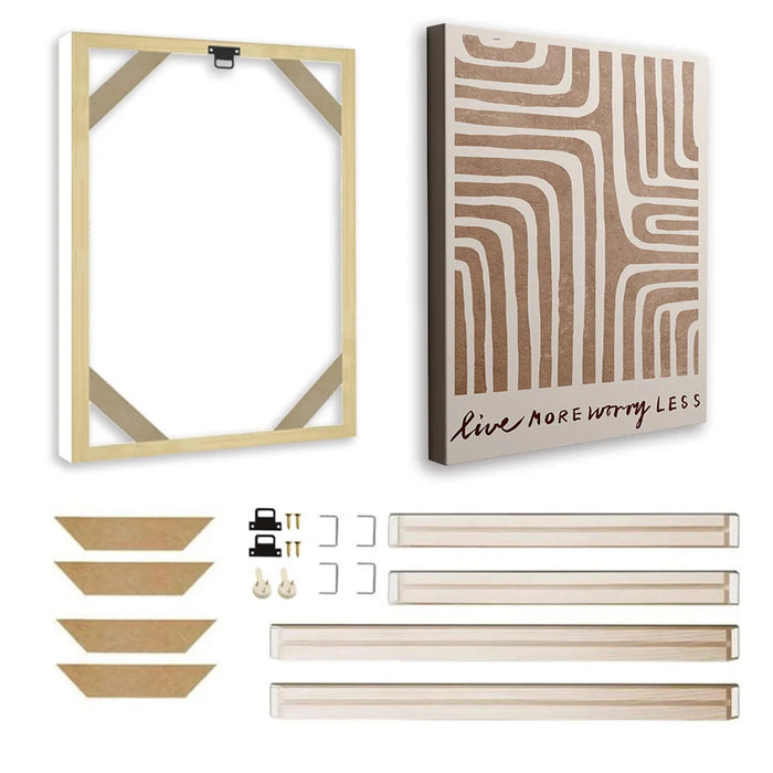 Cadre photo en bois moderne gris clair pour mur de cadres