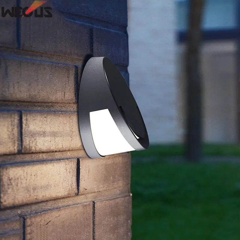 applique murale led moderne étanche gris foncé mat extérieur facile occlusion água