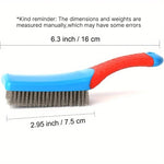 brosse dents bleue rouge texture caoutchouc moderne nettoyage dentaire poignée confortable fil d'acier