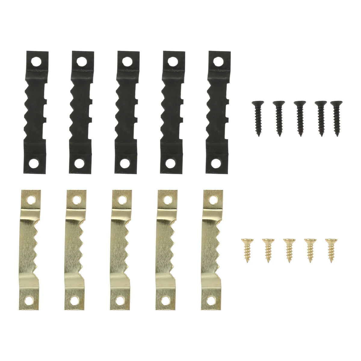 crochets métalliques clips vis or noir modernes tableaux 45x8mm 1.77x0.31inch