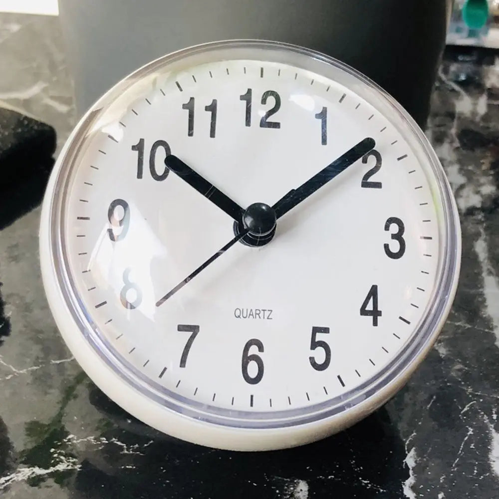 Horloge murale adhésive numérique classique couleurs blanc rose bleu salle bain chambre salon