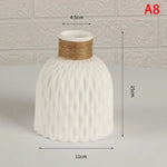 vases modernes texturés couleurs blanc vert rouge rose orange décoration intérieure extérieure minimaliste