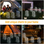 lampe jardin led solaire 120 led multicolore modes balancement deco moderneextérieur festive noël vacances