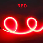 filament flexible néon led couleur rouge vert bleu blanc chaud clips fixation