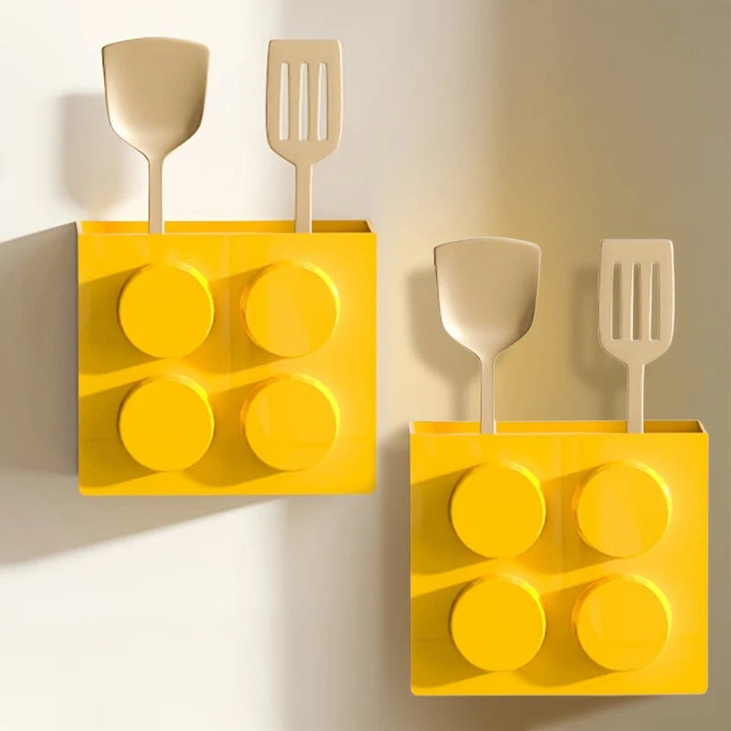 boîtes rangement magnétiques rouge bleu jaune blocs lego moderne fixations magnétiques almacenamiento organizador porta