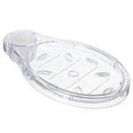 support douche transparent moderne porte savon clips respectueux environnement