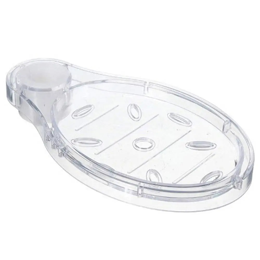 support douche transparent moderne porte savon clips respectueux environnement