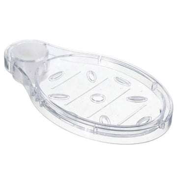 support douche transparent moderne porte savon clips respectueux environnement