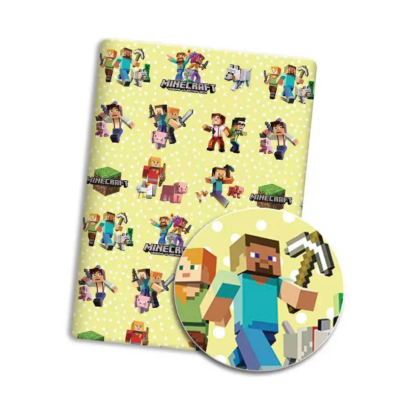 tapis souris minecraft personnages pixelisés motif blocs verts multicolore opacité pixel art