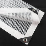 filet protection transparent maille régulière résistant l'eau moderne eyelets métalliques blancextérieur succulentes