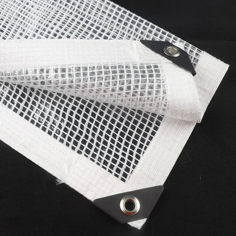 filet protection transparent maille régulière résistant l'eau moderne eyelets métalliques blancextérieur succulentes