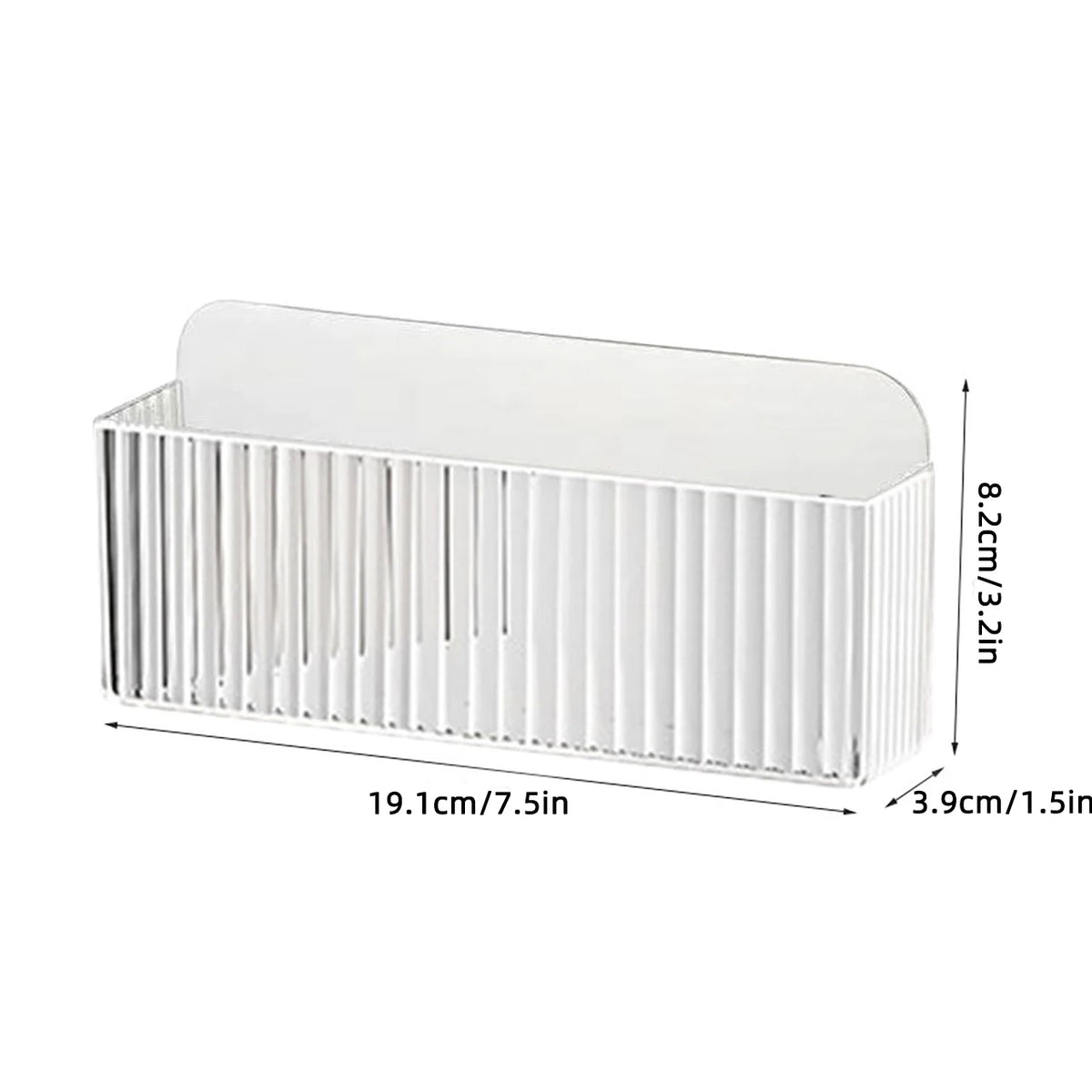 organisateur cosmétiques mural transparent compartiments rainures adhésif modernes minimaliste rouge lèvres palettes ombres