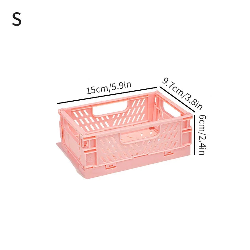 panier rangement pliable plastique perforé maison organisateur moderne