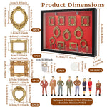 cadres photo miniatures ornementaux classiques statuettes clips lumineuses décoration intérieure vintage