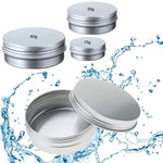 boîtes métalliques rondes argentées couvercle vis 5ml 10ml 15ml 20ml 30ml 40ml 50ml 60ml