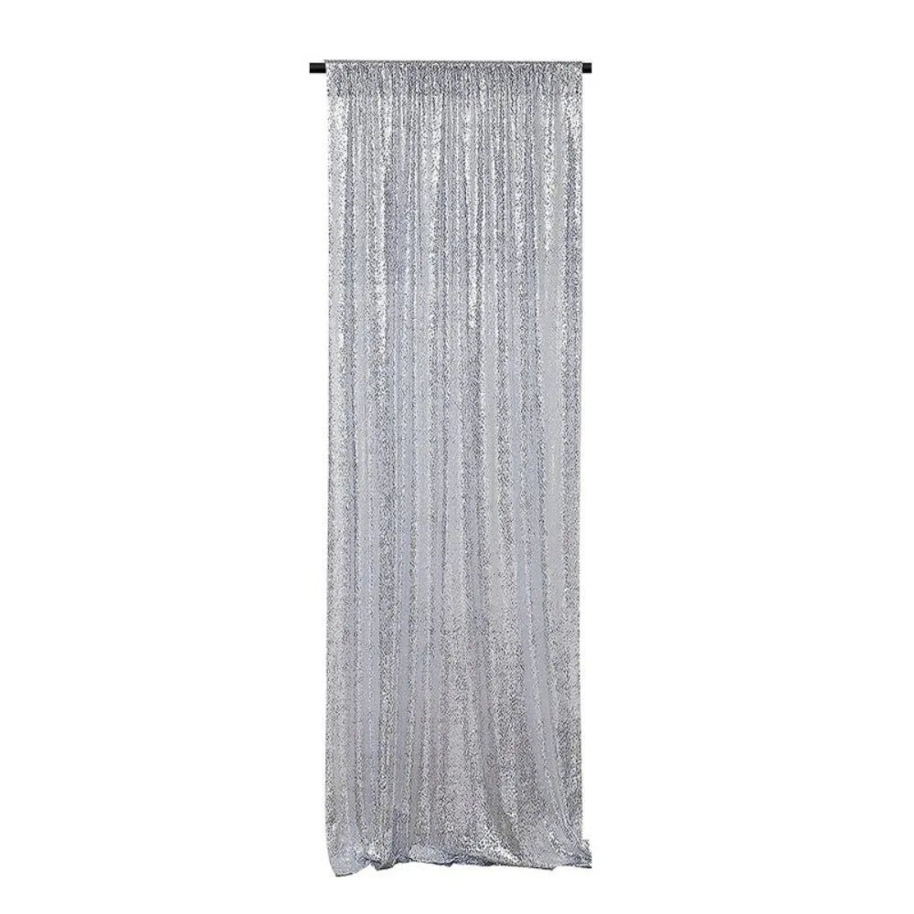rideau pailleté moderne blanc or bleu rose polyester photo décorationarrière fond