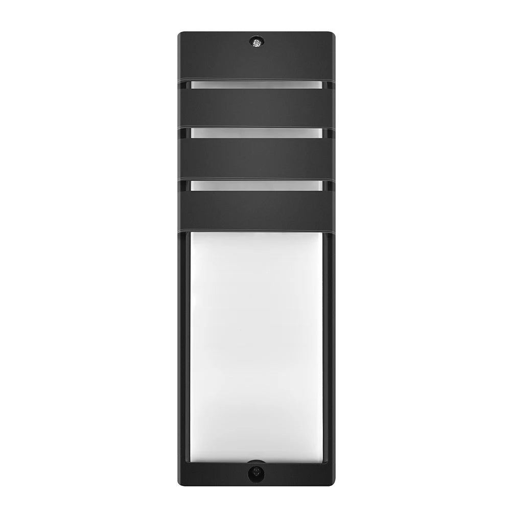 lumière murale led moderne noir ip65 249lm 12w 85265v waterproof(vis)