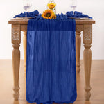 serviette table moderne plissée noir vert foncé polyester maison 90x180cm 90x300cm