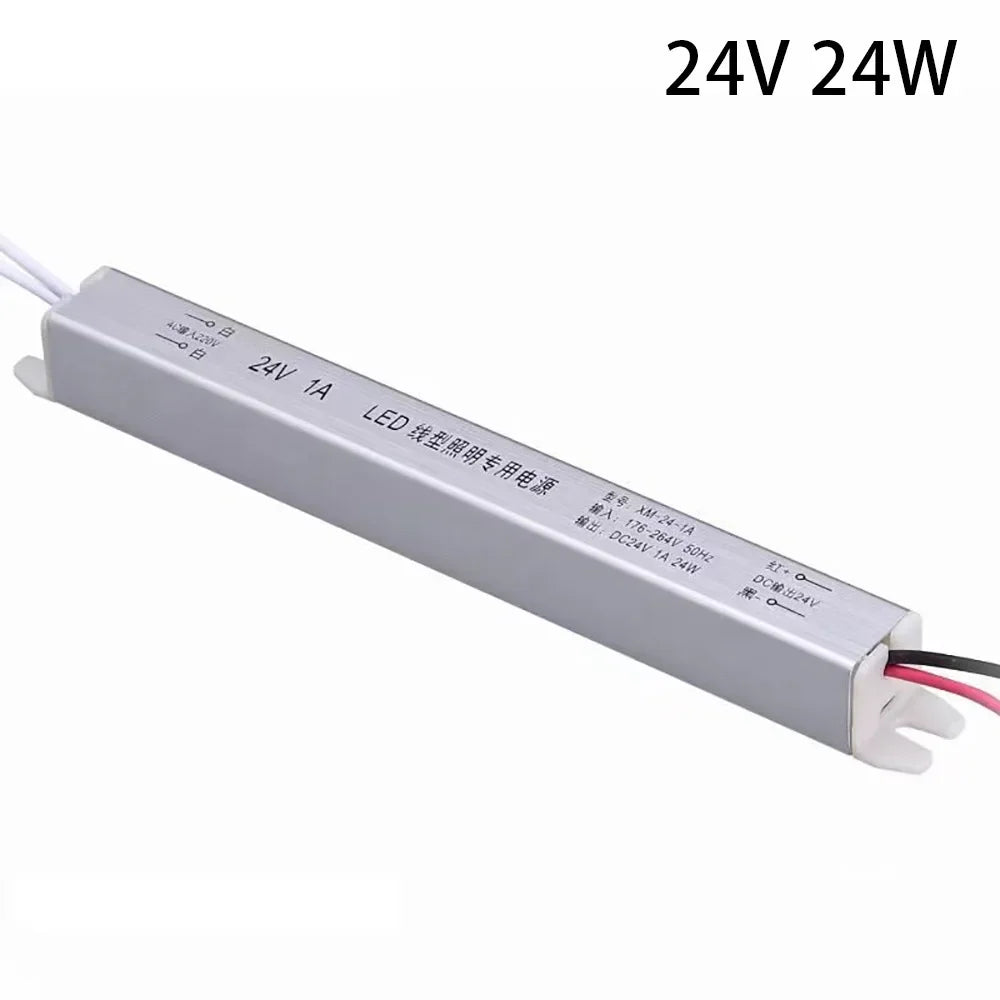 alimentation led 12v 24v 18w 36w 48w câbles blanc moderne sans fixation