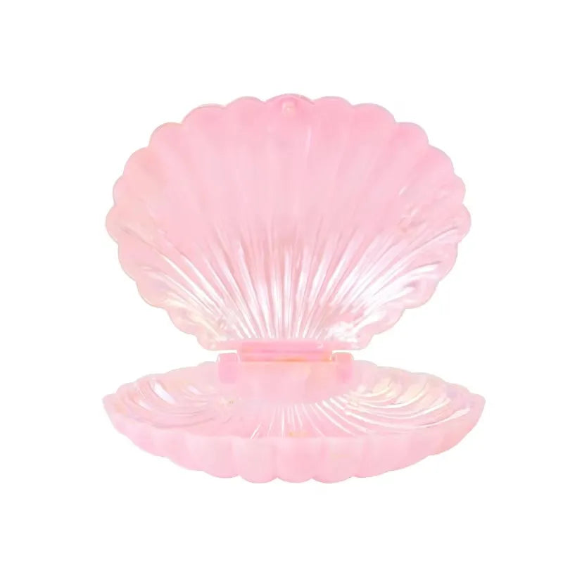 coquillages violet rose vert bleu blanc rayures moderne boîte bijoux maquillage anniversaire mariage