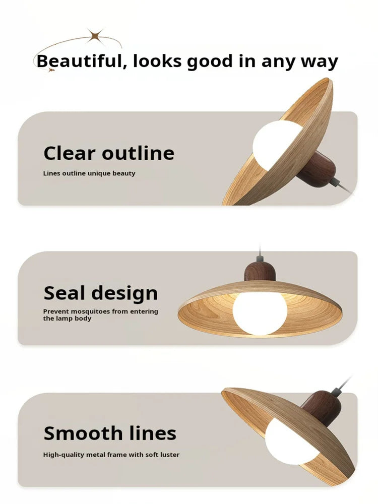 suspension lumineuse moderne bois clair taille 100cm éclairage salon chambre restaurant