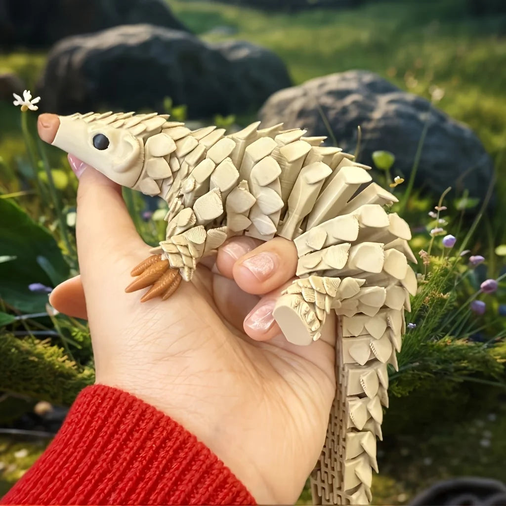 ornement artisanaux pangolin écailleux sculpture animaux intérieur extérieur décoration durable matériaux plastique