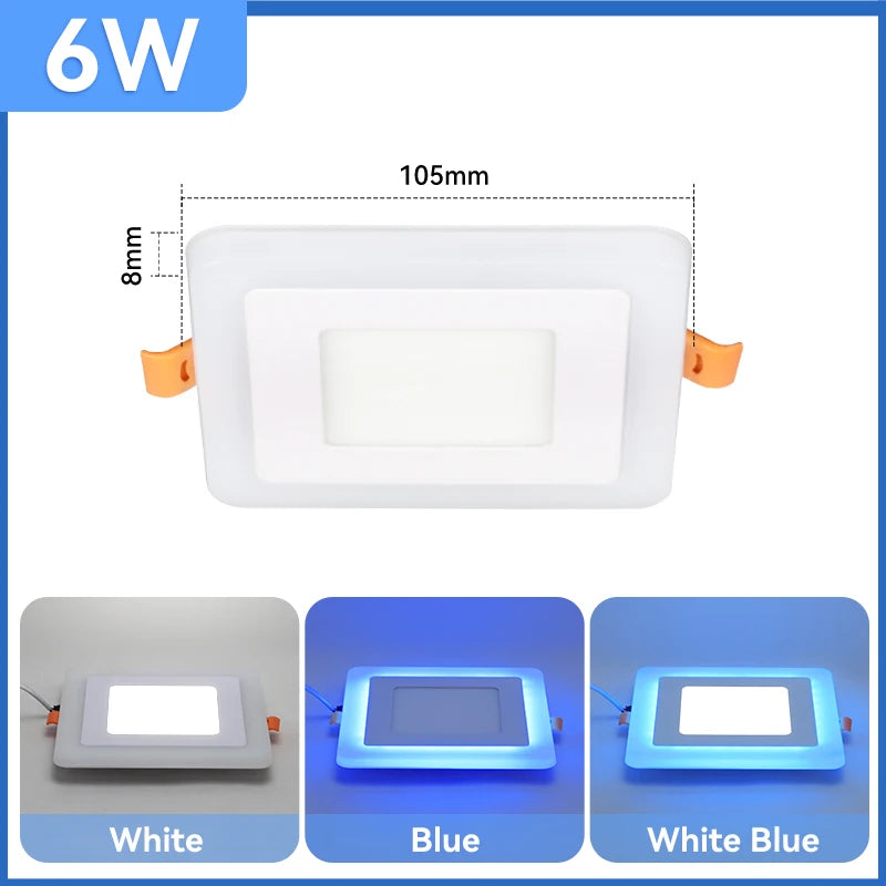 plafonniers modernes led blanc bleu encastrables rond carré minimalisteintérieur salon salle bain