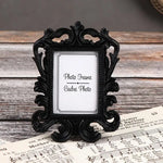 cadres photo vintage rose noir or shabby chic floral sculpté posable