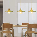 lustre suspendu vintage verre coloré tulipe filaments ampoule salon chambre